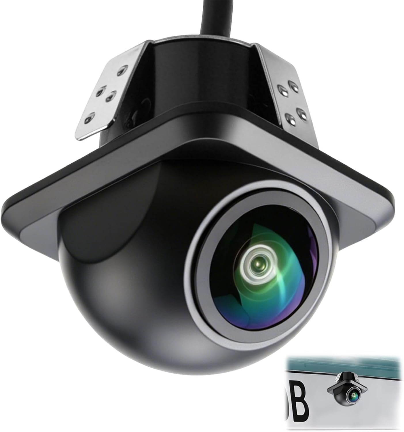 Caméra de recul AHD 1080P Caméra de recul pour Voiture Rotation Caméra de Recul Voiture 170° Grand Angle Vision Nocturne IP68, Lignes de Guidage, Camera Recul pour Voiture Camping-Car Camion 12V–24V