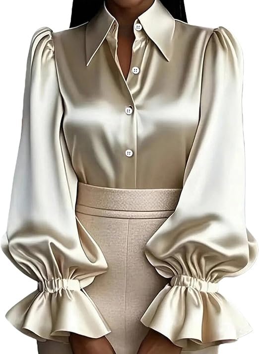 Blouse Femme Manche Courte Haut Chic Mariage