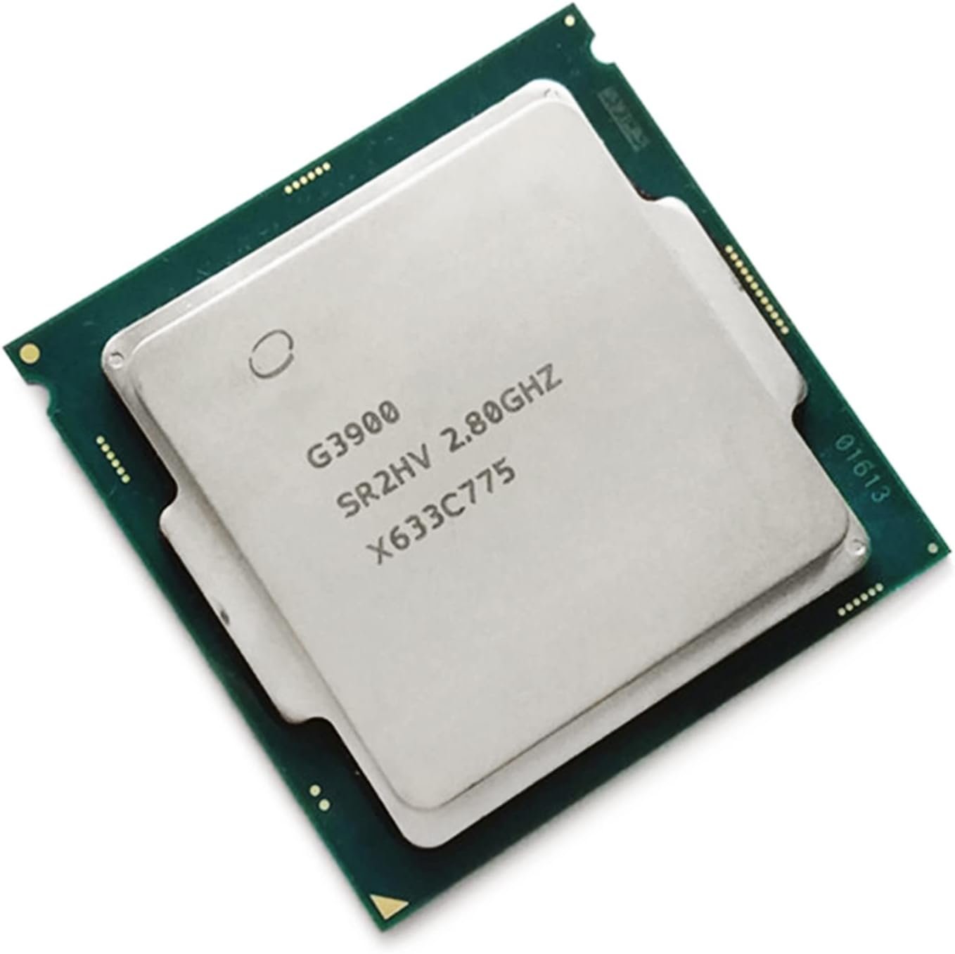 Processeur Intel® Celeron® G3900 – 2 cœurs, fréquence de 2,8 GHz, cache 2 Mo, socket LGA 1151, référence SR2HV, compatible avec les cartes mères équipées du socket LGA 1151