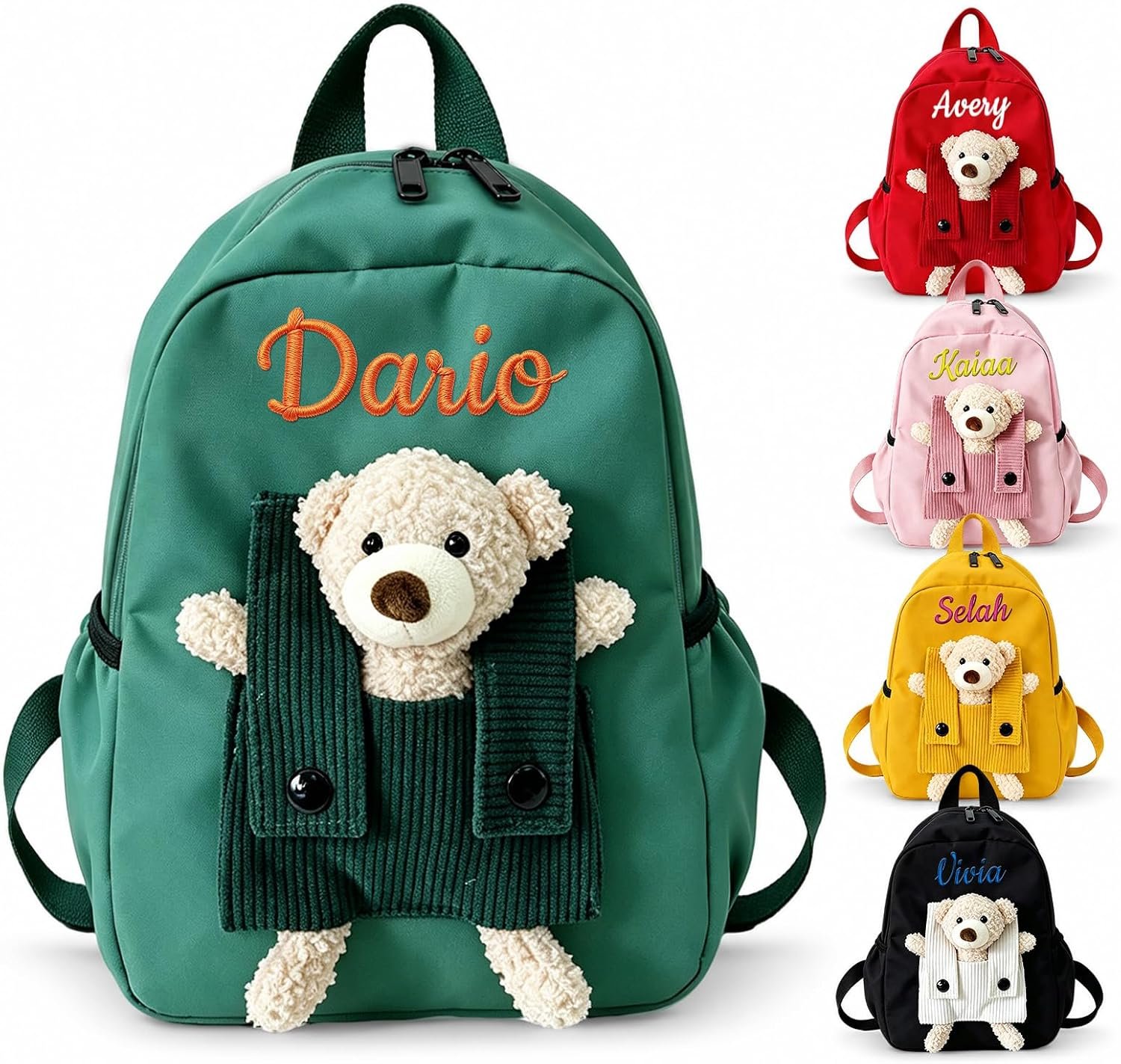 Sac à Dos Personnalisé Enfant avec Prénom Brodé