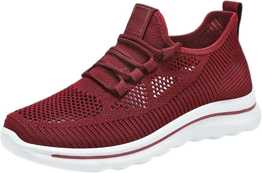Basket Femme Chaussure Sneakers Sport Décontractées pour Femmes Chaussures De Printemps-Été Et Automne en Respirante Marche Confortables Semelles Souples Non Hallux Valgus Compensées Été