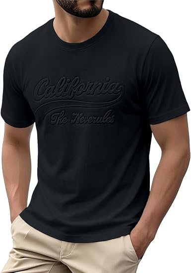 T-Shirt Homme Manches Courtes Col Rond Basique