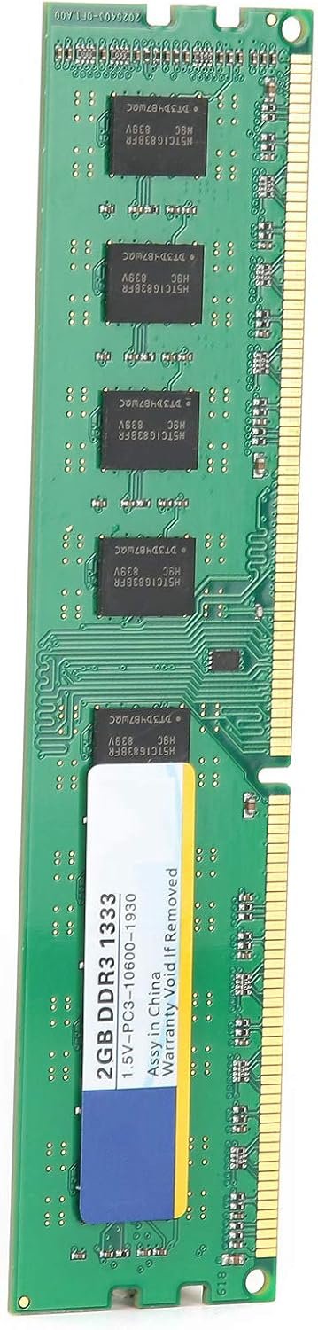Module de Mémoire DDR3 2 Go 1333 MHz, pour Ordinateur de Bureau RAM PC3-10600 1,5 V 240 broches, PCB haute température, doigt doré, performances de jeu stables