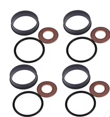 Lot de 4 kits de joints d'injecteur de carburant pour Kubota M6060HD M7060HD M7060HFC KX057-4 KX080-4 U55-4 SVL75-2 SVL75-3 SSV65PC