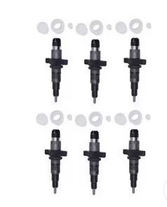 6 injecteurs de carburant 2830957 pour tracteur New Holland TS110A, TS125A, TS135A et chargeur LW190.B, LW170.B et W170TC