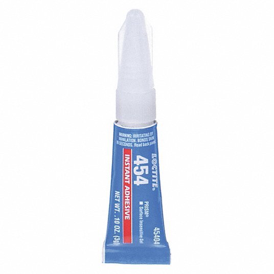 ADHÉSIF INSTANTANÉ, 454, PLASTIQUES, 0,1OZ, TUBE, TRANSPARENT, LIQUIDE MINCE, 50G/L ET MOINS