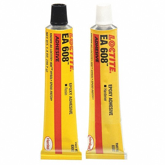 ADHÉSIF ÉPOXYDE, 608, DURCISSEMENT À CHAUD, 2,8OZ LIQ, TUBE, TRANSPARENT, PÂTE