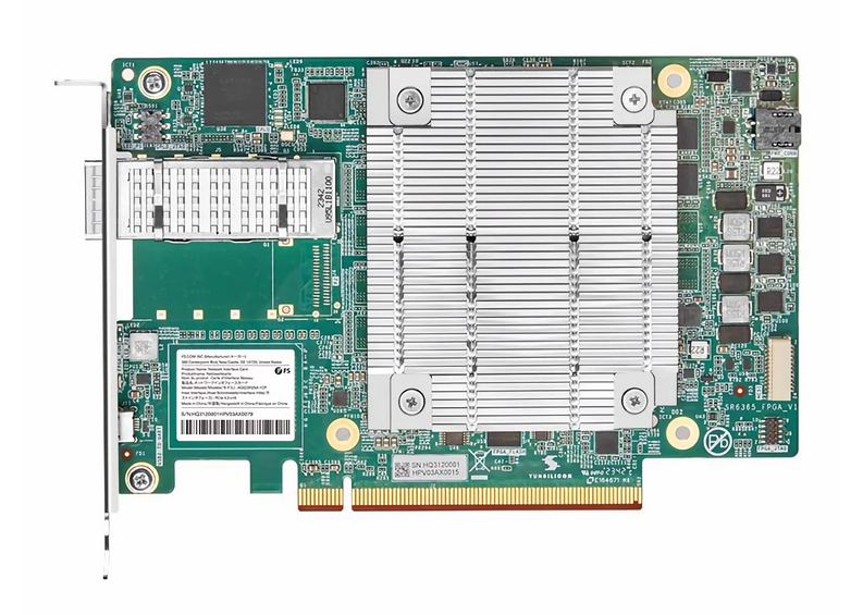 Carte Réseau Ethernet Intel FPGA, 100G, port unique QSFP28, PCIe 4.0 x16, comparable à Intel AGF023R25A, pleine hauteur