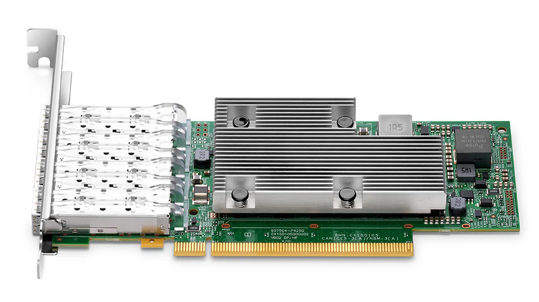 Carte d'Interface Réseau Ethernet Broadcom® BCM957504-P425G, P425G 25GbE Quadruple Port SFP28, Interface Hôte PCIe 4.0 x16