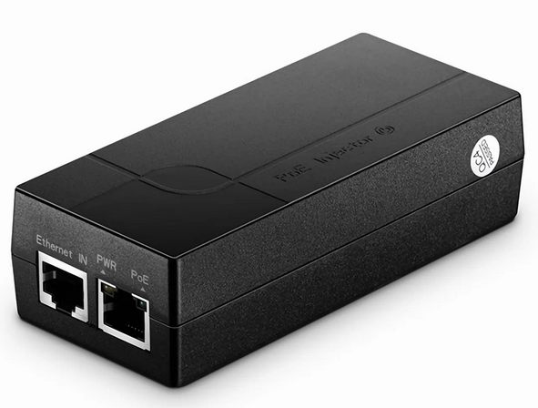 Single Port 10/100/1000M Gigabit PoE Injector, PoE Port @ 18W