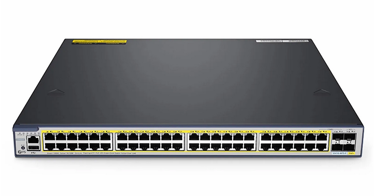 S3410-48TS-P, Commutateur Gigabit Ethernet L2+ PoE+ 48 ports, 48 ​​ports PoE+ à 740 W, avec 2 liaisons montantes SFP+ 10 Gb et 2 ports SFP combo