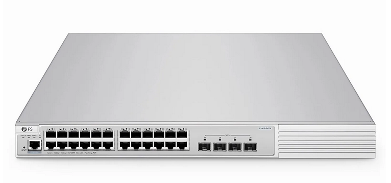 S3910-24TS, Switch Gigabit Ethernet L2+ à 24 Ports, 24x RJ45 Gigabit, avec 4 Liaisons Montantes SFP+ 10Gb