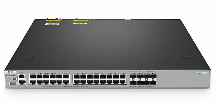 S5810-28TS, Commutateur Ethernet Gigabit L3 à 28 Ports, 24 x Gigabit RJ45, 4 x Ports Combo RJ45/SFP, avec 4 Uplinks SFP+ 10Gb