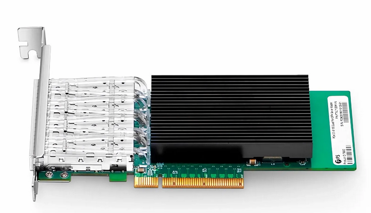 Carte Réseau Ethernet Intel XL710-BM1, quadruple port SFP+ 10G, PCIe 3.0 x8, équivalente à l'Intel X710-DA4