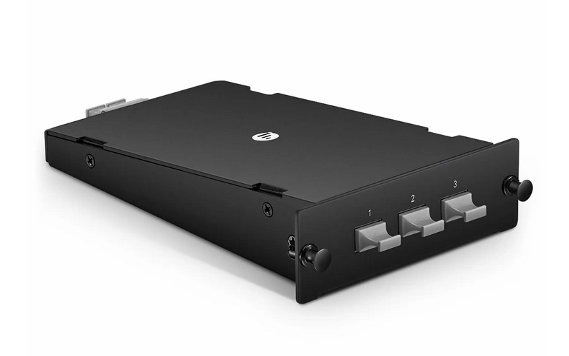 Cassette de Conversion FHD® MTP®-MTP®, 2 x MTP®-12 (Mâle) vers 3 x MTP®-8 (Mâle), 24 Fibres, Multimode OM4, Universelle, 0,35 dB max