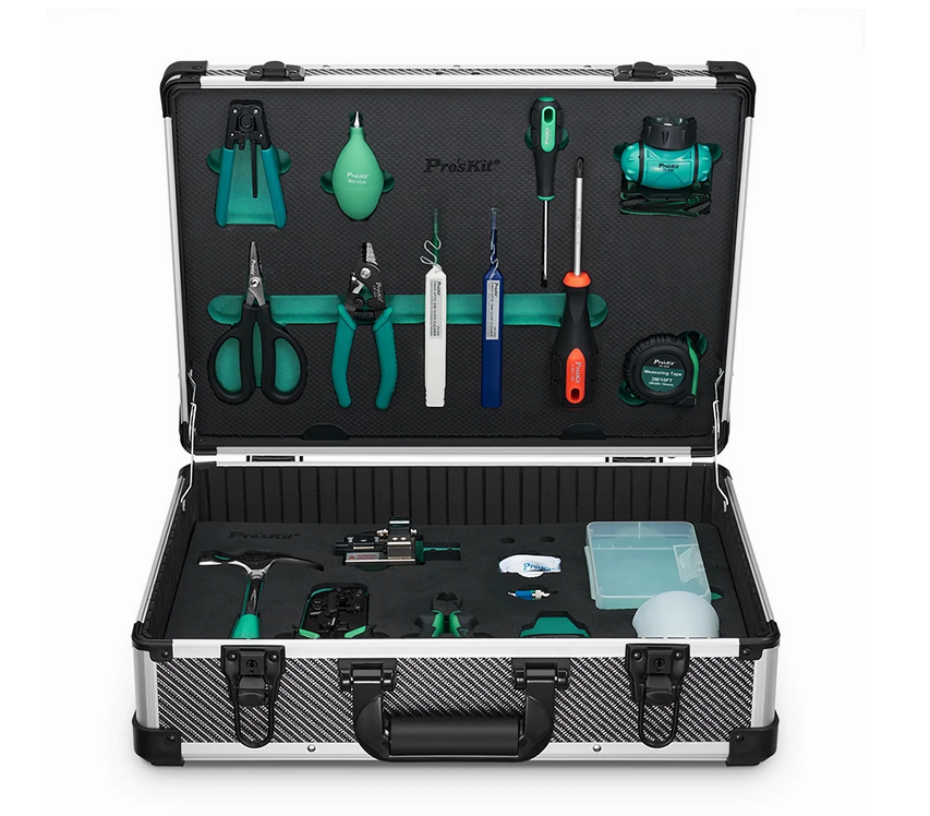 Kit d'Outils pour Fibre Optique Pro'sKit® FTTH PK-9458-1