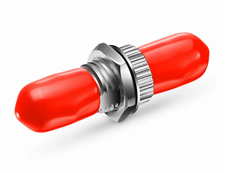 Adaptateur/Coupleur à Fibre Optique Métallique Simplex OS2 Monomode ST/UPC vers ST/UPC sans Bride (10pcs/paquet)