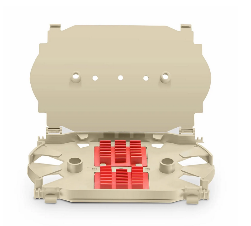 Plateau d'Épissure Optique, 12 Fibres, Plastique, 0,69" x 6,42" x 3,96"