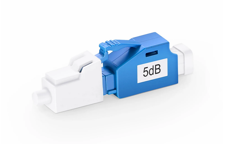 Atténuateur à Fibre Optique Fixe Monomode LC/UPC, Mâle-Femelle, 5dB (10pcs/Paquet)