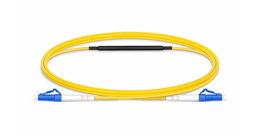 1m (3ft) Câble de Test à Fibre Optique OS2 Monomode LC vers LC UPC Simplex avec Atténuateur de 10dB