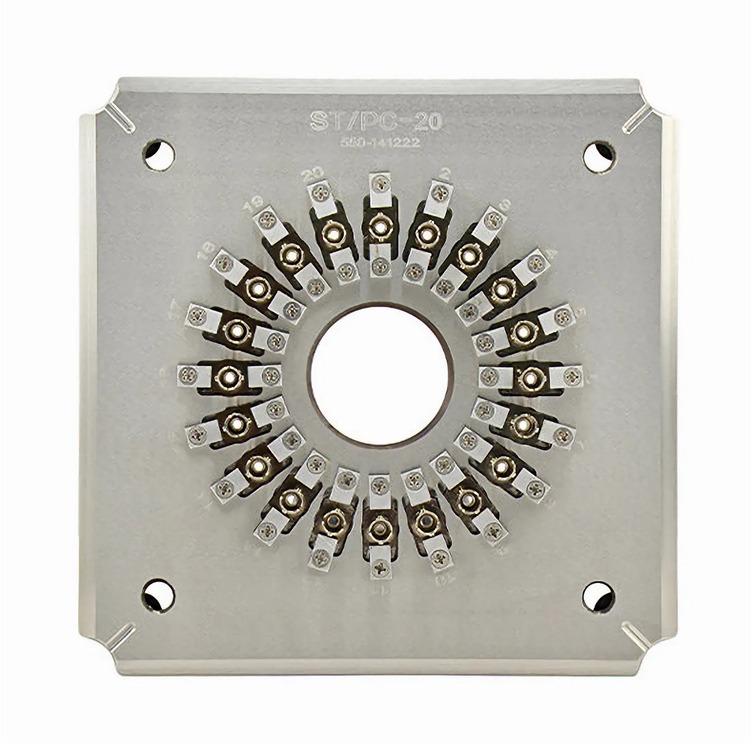 Plateau de Polissage pour 20 Connecteurs ST/UPC (ST/UPC-20 Gabarit de Connecteur)