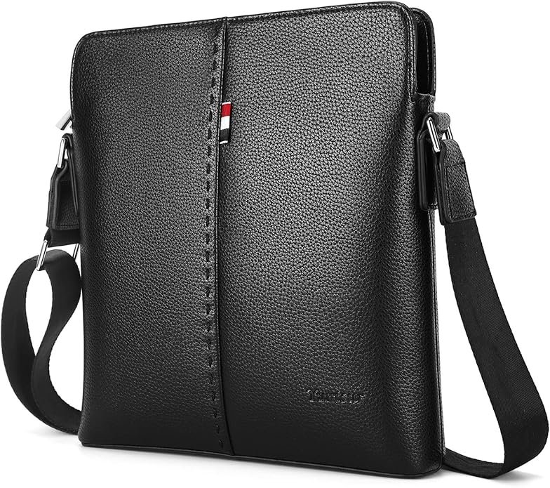 Sac à Bandoulière Sacoche Homme en Cuir