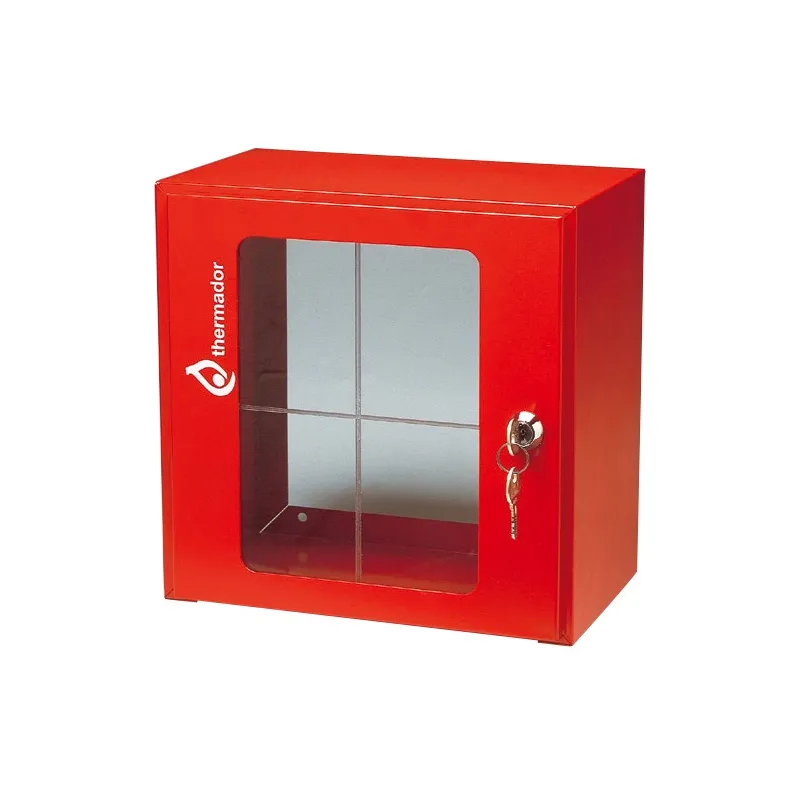 Boitier sous verre dormant rouge 250 x 180 x 70