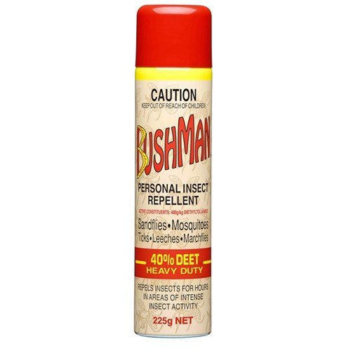BUSHMANS 40% DEET 225G AEROSOL HEAVY DUTY
