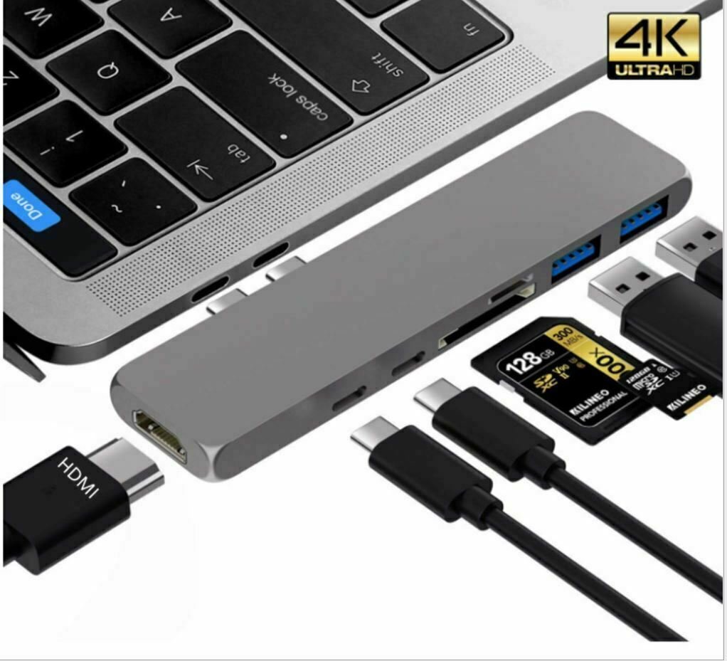 Type C MOYEU Adaptateur hub USB 3.0 PORTS THUNDERBOLT 3 VER MacBook Pro