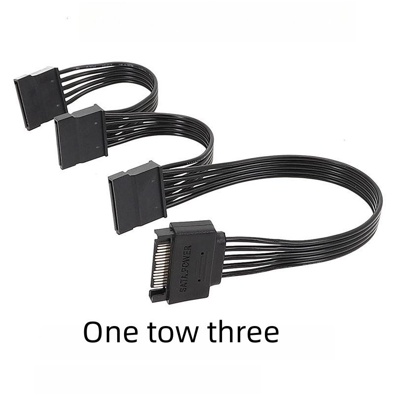 Power SATA 15Pin SATA HDD Power Cable HDD Expansion Cable 1 Tow 5/4/3