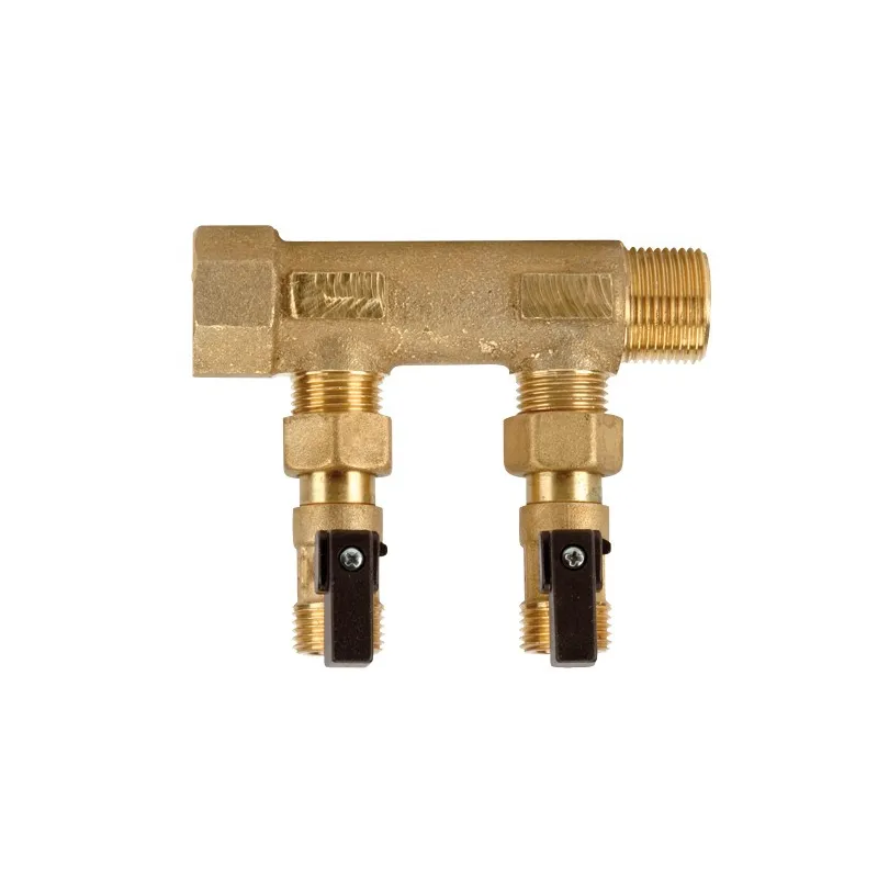 Collecteur composable pré-équipé 3/4" avec vannes