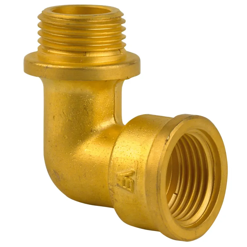 Raccord laiton à visser coude égal 90° 92 G mâle-femelle