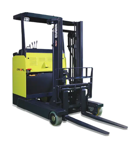CLARK CRX10-25FL – Chariot Élévateur Rétractable Électrique à Conducteur Debout – 1 000 à 2 500 kg – Levée jusqu’à 7,5 m