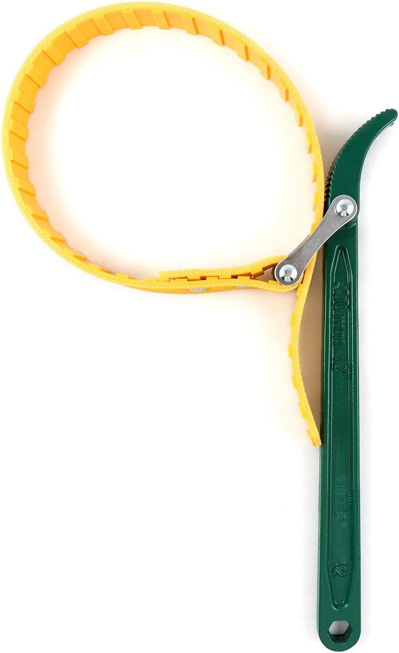 Clé à sangle 375 mm, clé à sangle pour filtre à huile, 980 mm, Ø maxi 260 mm