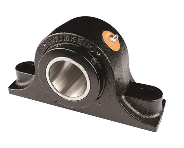 TIMKEN E-P2B-TRB-75MM – Palier à Semelle Type E – Roulements à Rouleaux Coniques – Arbre Ø75 mm – Entraxe 241,3 mm – 2 Trous