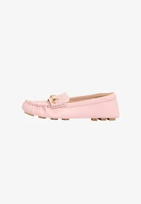 pink faux leather