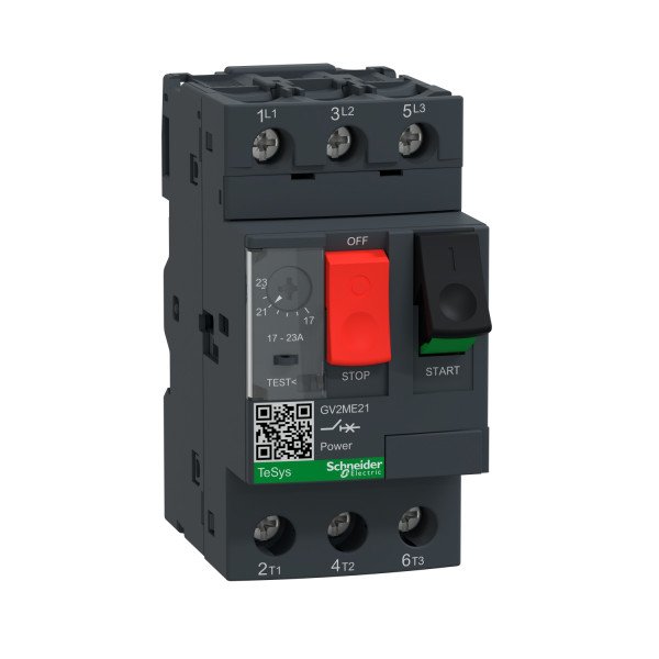 Disjoncteur moteur 17 à 23A Schneider Gv2Me 3P 3D Déclencheur magnétothermique