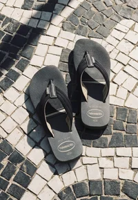 URBAN PRINT Havaianas- Sandales - steel grey black