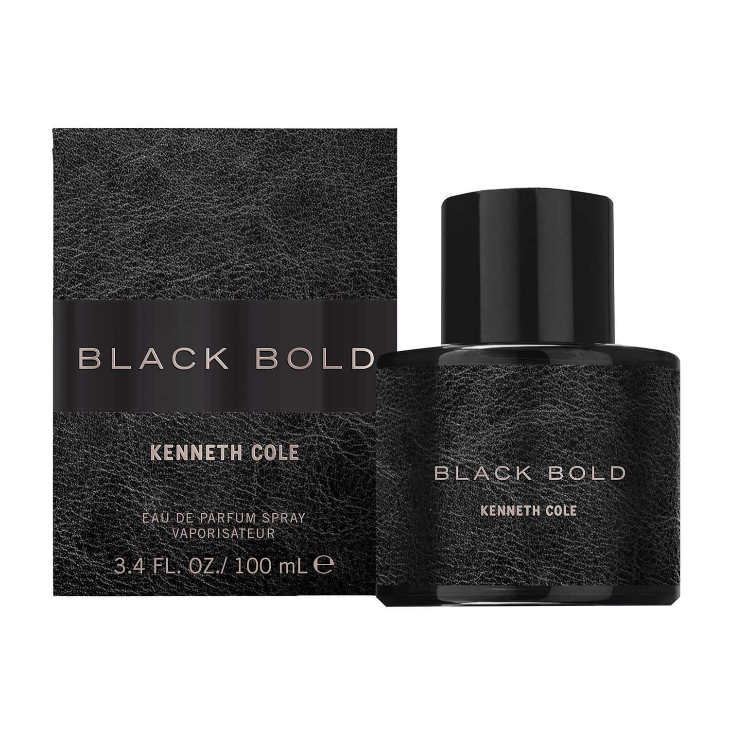 Kenneth Cole Black Bold Eau de Parfum Cologne for Men, 3.4 Fl Oz