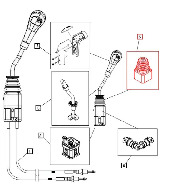 Mahindra Tractor Loader Joystick Boot