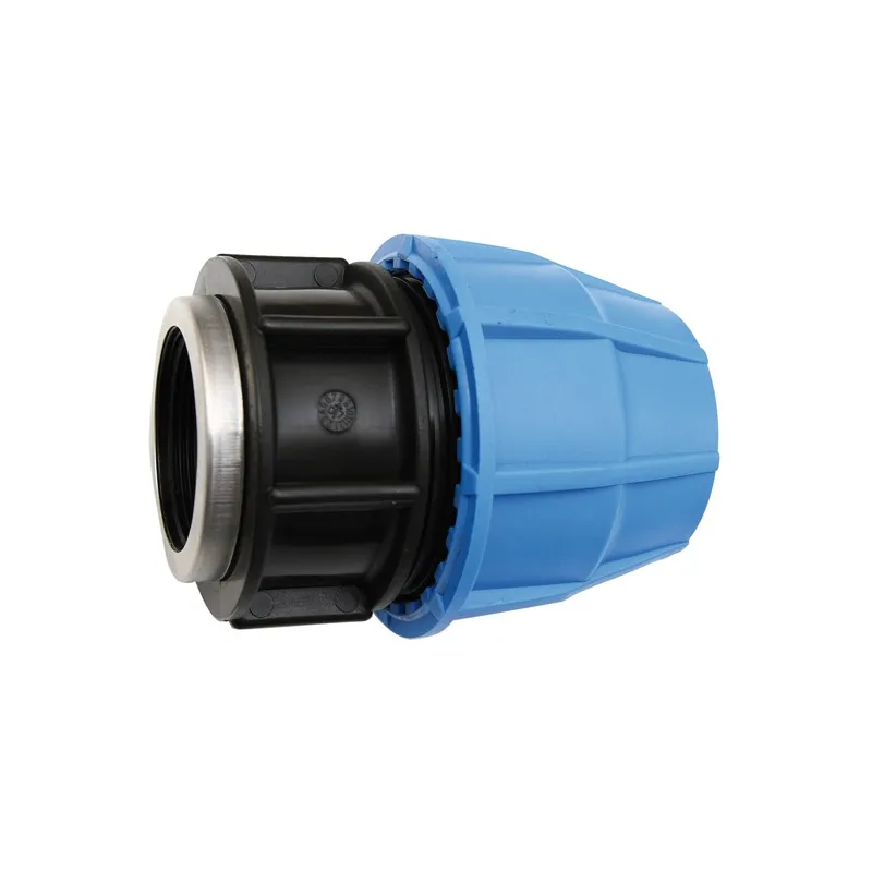 Raccord polypropylène droit femelle à serrage extérieur