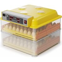 Wiltec Couveuse automatique – 160 W – pour 112 oeufs – avec 4 Fenêtres de surveillance, Mire-œuf et à Retournement automatique – Appareil à couver Incubateur Couvoir Éclosoir Éleveuse oisillons