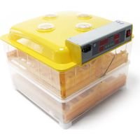 Wiltec Couveuse automatique – 160 W – pour 96 oeufs – avec 4 Fenêtres de surveillance, Mire-œuf et à Retournement automatique – Appareil à couver Incubateur Couvoir Éclosoir Éleveuse oisillons