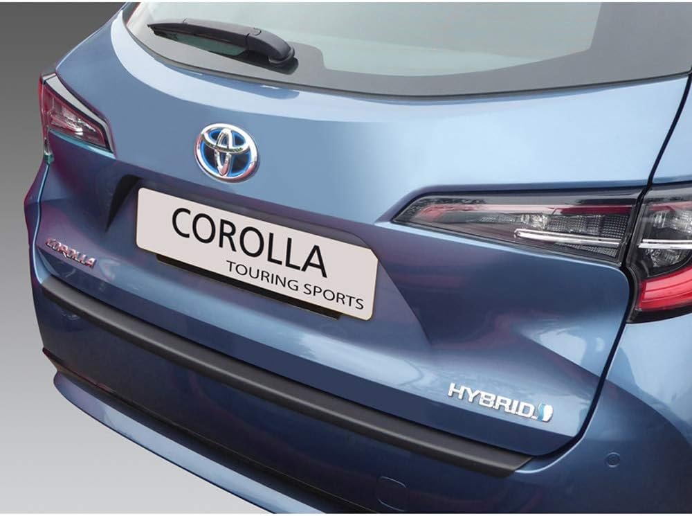 Protection de Seuil Arrière (ABS) Compatible avec Toyota Corolla Touring Sports 2019- Noir