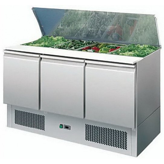Saladette 3 portes réfrigérée ventilée