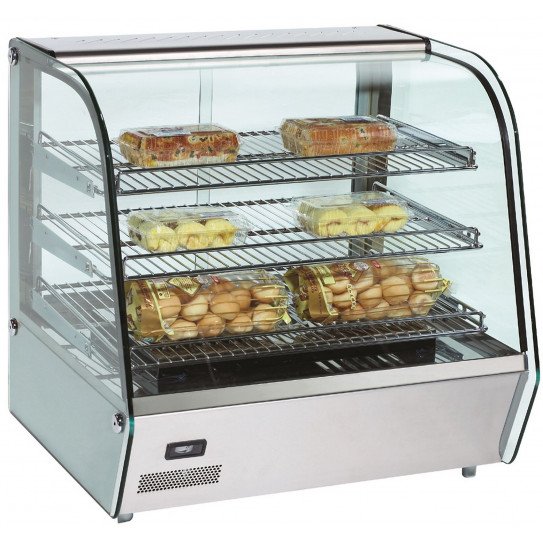 Vitrine de présentation chauffante 120L