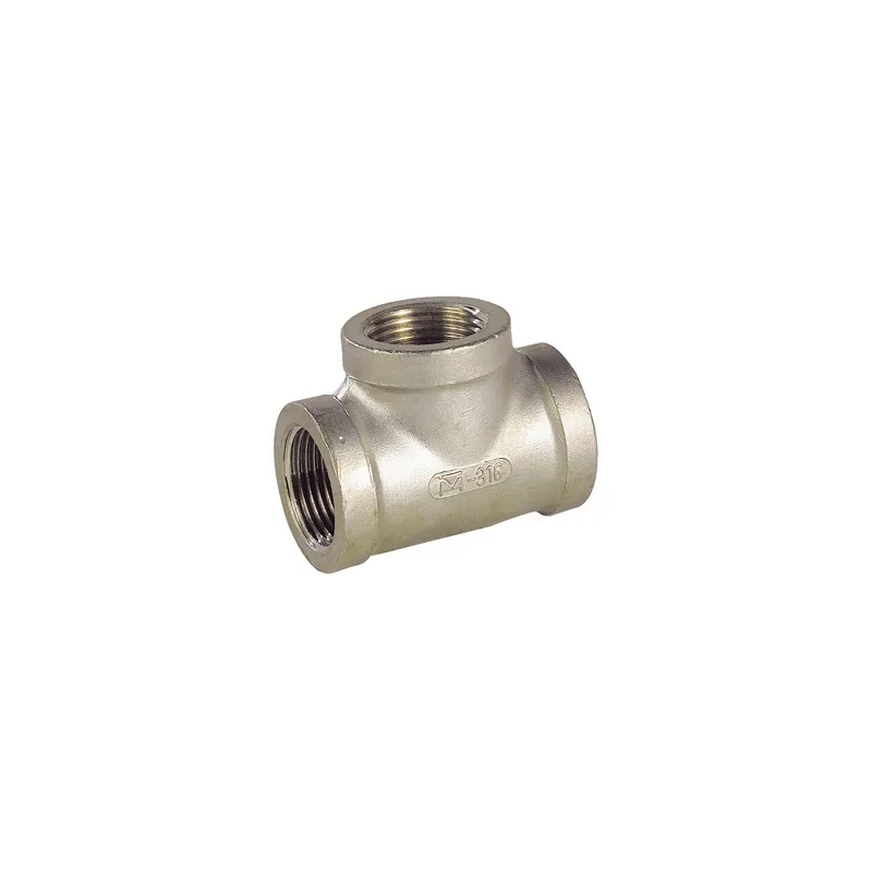 Raccord Té égal femelle inox ASTM A351 CF8M