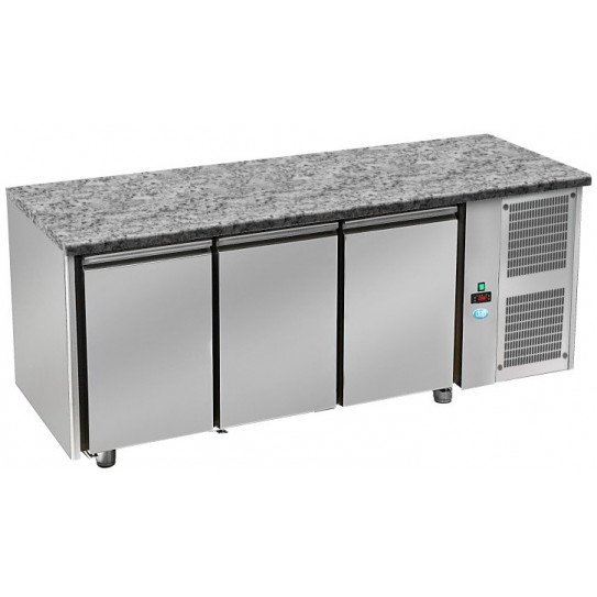 Tour pâtissier 60x40 ventilé réfrigéré granit 3 portes