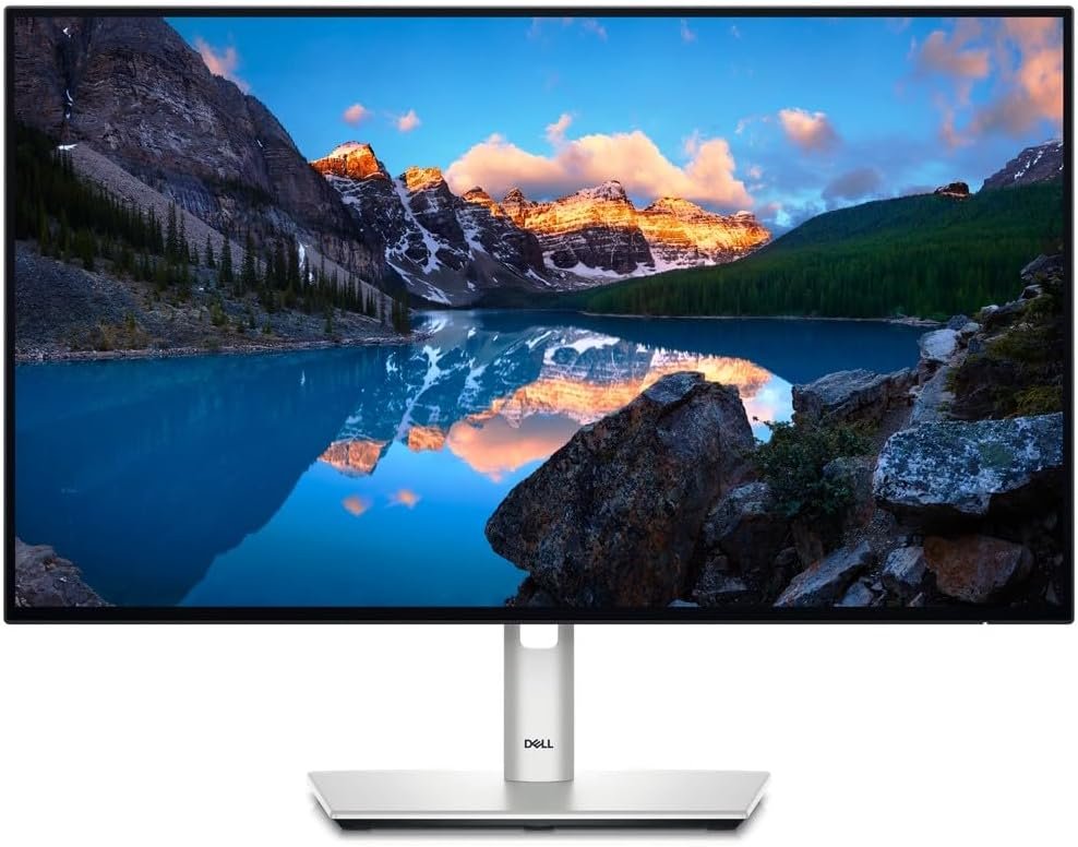 Dell U2424H UltraSharp 24 Inch FHD (1920x1080) Monitor, 120Hz, IPS, 5ms, 98% DCI-P3, 2X USB-C, 2X DisplayPort, HDMI, 3X USB, Silver