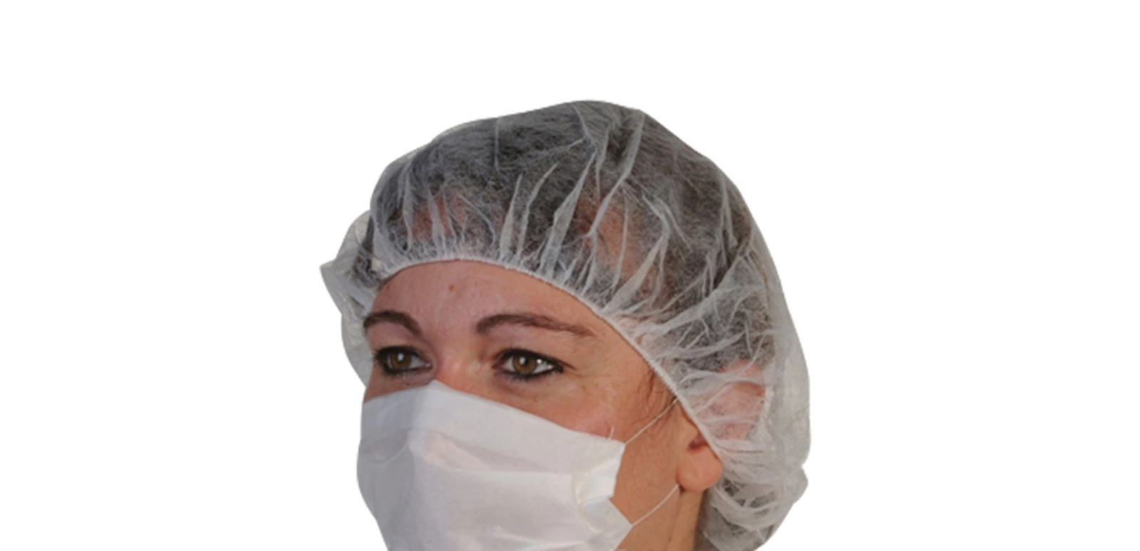 Masques hygiène papier blanc 2 plis, boite de 100